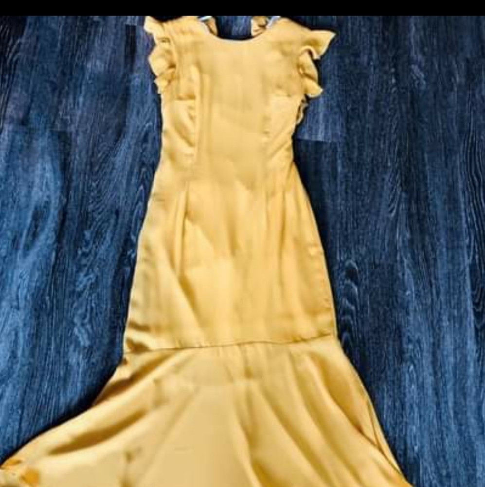Gorgeous yellow flutter dress